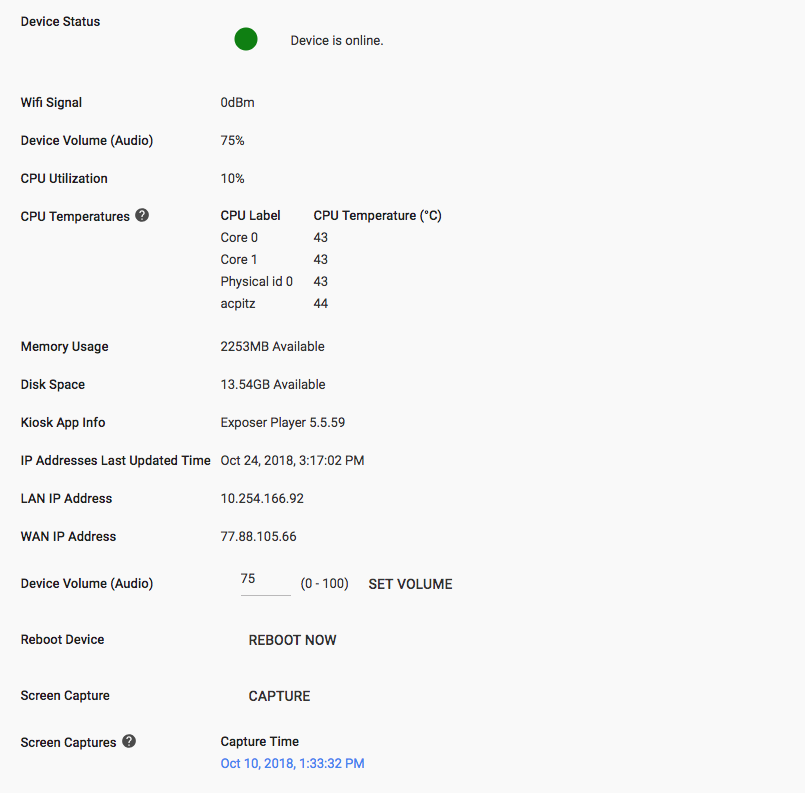 Google Device Management dSignage